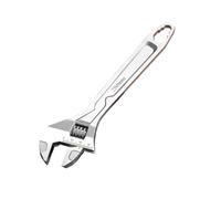 Generico Compatibile con la chiave regolabile con manico lungo | Chiave universale in acciaio CR-V con ampia apertura for riparazioni in officina.(10inch wrench)