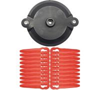 Generico Compatibile con la Lama del decespugliatore in plastica A1311046, Lama di Ricambio della Testina del decespugliatore for Parti del Tosaerba e del decespugliatore(A Cutter Head Blades)