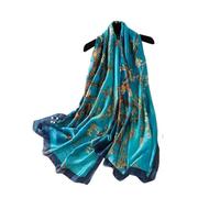 Generico Compatibile con la moda, pittura a olio, sciarpa scialle in seta da donna, il turbante floreale albicocca, testa hijab, foulard, lo snood(A)