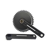 Generico Compatibile con la pedivella Integrata Cava for Bicicletta da Strada, 3 Chiodi, Installazione Diritta e Denti Chiusi, Disco Singolo, Offset mm(Crank And 3mm 42T,165mm)