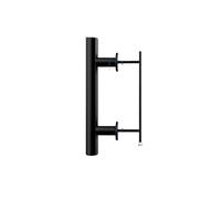 Generico Compatibile con maniglia for porta mobile scorrevole for interni circolare in legno nero(24CM)
