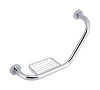 Generico Compatibile con maniglione da Bagno in Acciaio Inossidabile, portasapone, Vasca, bracciolo, Doccia, Impugnatura Antiscivolo for corrimano(Style 1)