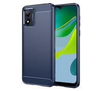 Generico Compatibile con MOTOROLA MOTO E13 4G XT-2345 Copertura Custodia Cover Protezione Gel Silicone TPU Morbida Matte Ultra Soft Slim Case (Carbon blu)
