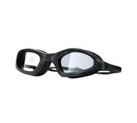 Generico Compatibile con occhialini da Nuoto Impermeabile antiappannamento Cappuccio in Silicone Attrezzature Sportive Corsa in Acqua Uomo Donna(Black Goggles)