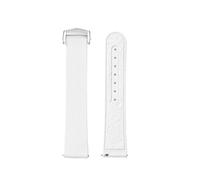 Generico Compatibile con Omega X Swatch Speedmaster 300 Snoopy MoonSwatch 20mm Cinturino in gomma fluorurata FKM a sgancio rapido(White)