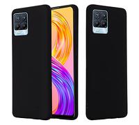 Generico Compatibile con OPPO REALME 8 PRO / RMX3081 Custodia COVER case soft matte GEL SILICONE protezione flessibile MORBIDA TPU (Nero)