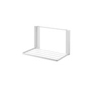 Generico Compatibile con ripiano laterale magnetico for lavatrice in metallo, salvaspazio, appendiabiti pieghevole temporaneo, semplice da usare in bagno(White)