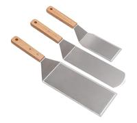 Generico Compatibile con set di spatole for hamburger pancake in acciaio inossidabile, raschietto for piastra, strumenti cottura for decorazioni for torte