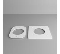 Generico Compatibile con Shelly Wall Display Placca a Parete Staffa Montaggio Cover a Muro Cornice