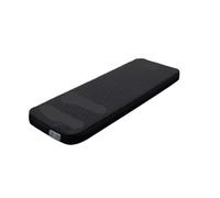 Generico Compatibile con spugna ispessita, gonfiaggio e sgonfiaggio della pompa integrata, materasso autogonfiabile for interni ed esterni(Single-Black)