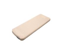 Generico Compatibile con spugna ispessita, gonfiaggio e sgonfiaggio della pompa integrata, materasso autogonfiabile for interni ed esterni(Single-Beige)