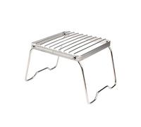 Generico Compatibile con Supporto for griglia da Campeggio Pieghevole Multifunzione, for Portatile, for pentole Esterno, for Stufa a Legna e Gas