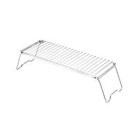 Generico Compatibile con Supporto for griglia da Campeggio Pieghevole Multifunzione, for Portatile, for pentole Esterno, for fornello a Gas(Style D)