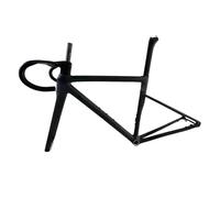 Generico Compatibile con telaio 1:1 in carbonio 700c for bici da corsa manubrio, forcella, reggisella e morsetto(K,56cm)