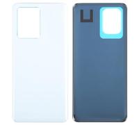 Generico compatibile con XIAOMI Redmi Note 12 Pro+ Plus 22101316UCP Copri Batteria Ricambio Protezione Posteriore Back Cover Retro Scocca rigida vetro plastificato + biasesivo (BIANCO)