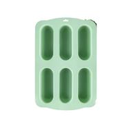 Generico Compatibile for 1 pz Hot Dog Bun Pan Stampi in Silicone Stampo Salsiccia Antiaderente a Prova di Calore Cottura del Pane Fatti in Casa Hotdog Rotoli