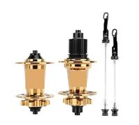 Generico Compatibile for 120 Hub 6 Cuscinetti Mountain Bike Anteriore Posteriore 32 36 Fori QR Perno Passante Scambio Freno A Disco Mozzi della Bicicletta HG MS(32H Golden MS)