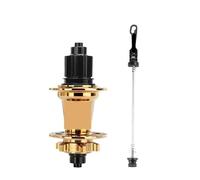 Generico Compatibile for 120 Hub 6 Cuscinetti Mountain Bike Anteriore Posteriore 32 36 Fori QR Perno Passante Scambio Freno A Disco Mozzi della Bicicletta HG MS(32H Golden MS-R)