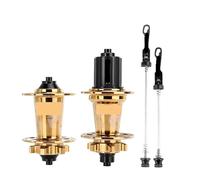 Generico Compatibile for 120 Hub 6 Cuscinetti Mountain Bike Anteriore Posteriore 32 36 Fori QR Perno Passante Scambio Freno A Disco Mozzi della Bicicletta HG MS(36H Golden HG)