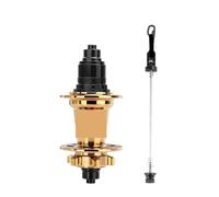 Generico Compatibile for 120 Hub 6 Cuscinetti Mountain Bike Anteriore Posteriore 32 36 Fori QR Perno Passante Scambio Freno A Disco Mozzi della Bicicletta HG MS(32H Golden XD-R)