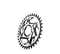 Generico Compatibile for Corona da Bicicletta a Dente Largo Stretto pignone in Lega di Alluminio a 3 bulloni manovella 34/36/38/40T(3-Bolt 34T)