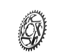 Generico Compatibile for Corona da Bicicletta a Dente Largo Stretto pignone in Lega di Alluminio a 3 bulloni manovella 34/36/38/40T(3-Bolt 38T)