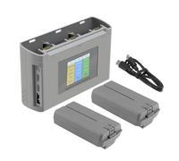 Generico Compatibile for DJI, Compatibile for Mini, Batteria + hub di Ricarica USB a Tre Vie for Accessori for batterie di Volo Intelligenti Mini 2(2BatteryWithCharger)
