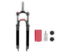 Generico Compatibile for Forcella Anteriore for Bicicletta 26 27.5 29 Pollici 9 * 100MM QR forcelle for Mountain Bike Sospensione in Lega di Alluminio(27.5- Fork)