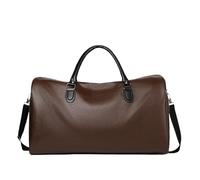 Generico Compatibile for le imprese Maniglia morbida Colore caffè Borsa portaoggetti Cerniera da tasca stile piatto Scavo viaggio alla moda(8pcs)