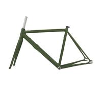 Generico Compatibile for SNM100 Retro Telaio 700C In Alluminio A Scatto Fisso E Forcella Pista Fixie Bike 49 CENTIMETRI 52 55 58 Frameset(Yellow,Style D-52CM)