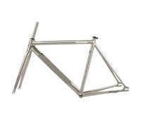 Generico Compatibile for SNM100 Retro Telaio 700C In Alluminio A Scatto Fisso E Forcella Pista Fixie Bike 49 CENTIMETRI 52 55 58 Frameset(Rose gold,Style D-52CM)