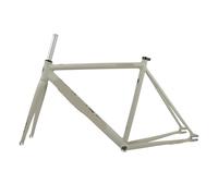 Generico Compatibile for SNM100 Retro Telaio 700C In Alluminio A Scatto Fisso E Forcella Pista Fixie Bike 49 CENTIMETRI 52 55 58 Frameset(Grey White,58cm)
