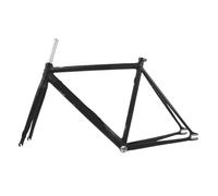Generico Compatibile for SNM100 Retro Telaio 700C In Alluminio A Scatto Fisso E Forcella Pista Fixie Bike 49 CENTIMETRI 52 55 58 Frameset(Khaki,55cm)