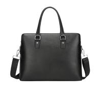 Generico Compatible For Men's Handbag Business Top Layer Cowhide Briefcase Simple And Atmospheric Computer Bag(Handbag 1)