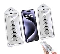 Generico Compatible with Iphone 17 Pro Tempered Glass Screen Protector, Invisible Screen Protector, Fingerprint-Proof Dust Free Without Bubbles, for Iphone 15 16 14 Pro Max (Hd Clear*2pcs,for 16Plus)