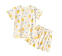 Generico Completo Bambina 2 Pezzi,Coordinato Estivo Tuta Neonata Completivi da Estivi Design Regalo Festivo per il Tempo Libero Mare Conforto garantito tutto giorno