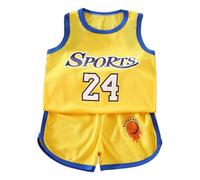 Generico Completo Bambino 2 Pezzi Neonato Maschio Camicia Manica Corta T-Shirt e Pantaloncini Pagliaccetto Maniche Corte con Bottoni Set Spiaggia Bretelle Tutina Casual Mare