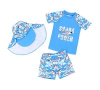 Generico Completo Bambino 2 Pezzi Tinta Unita Abbigliamento Set Estate Pagliaccetto Maniche Corte con Bottoni Camicia Quadri Manica Corta Design Regalo Festivo per attività all'aperto