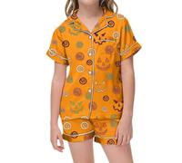 Generico Completo Bambino, con Maglietta e Pantaloncini, in Morbido Tessuto, Pigiama Bambino Corto Pigiami Ragazzo Morbido Traspirante Pigiama Estivo Abbigliamento da Casa Set Idea Regalo Comfort
