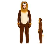 Generico Completo Da Leone Adulto,Completo Uomo Carnevale Leone | Tuta Intera Animale Dettagliata Per Teatro Scuola Eventi Cosplay Convention Fiera Teatro