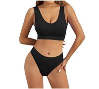 Generico Completo Intimo Donna Cotone Aperto Slip Donna Raffinato Reggiseno con Spalline Trasparenti Completo Intimo Sexy in Rete Trasparente a Tre Pezzi per Regalo tra Amiche