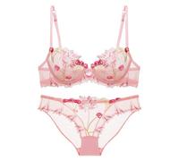 Generico Completo Intimo Donna Elegante Spacco Laterale Slip Donna Invisibili Pizzo Reggiseno Sportivo Uniforme Sexy da Scolaretta con Minigonna a Quadri per Addio al Celibato/Nubilato