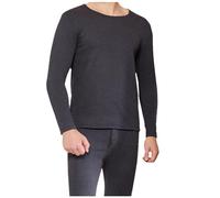 Generico Completo Intimo Termico in Lana da Uomo (Navy, L)