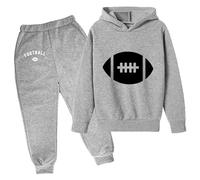 Generico Completo T Shirt Pantalone Bambine Bambini E Ragazze Con Cappuccio Felpa A Maniche Lunghe Zip/Pullover Bambina/Baby Body Set Casual Pullover Tuta 2 Pezzi Unisex Modelli Bambina