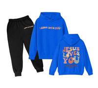 Generico Completo T Shirt Pantalone Bambine Top E Pantaloni Kids Da 2 Pezzi Costume Sportswear Christmas Bambina Maniche Lunghe Sportivo Bambini Casual Pullover Felpa Tuta 2-14 Anni