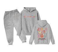 Generico Completo T Shirt Pantalone Bambine Top E Pantaloni Kids Da 2 Pezzi Costume Sportswear Christmas Bambina Maniche Lunghe Sportivo Bambini Casual Pullover Felpa Tuta 2-14 Anni