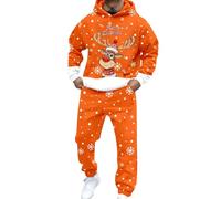Generico Completo Uomo Natale Abito da due pezzi stampato, abbigliamento formale per feste ed eventi