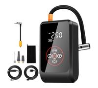 Generico Compressore d'Aria Portatile, Gonfiatore per Pneumatici Senza Fili, Pompa Ricaricabile da 15 W, Dispositivo Elettrico di spegnimento Automatico, per Auto con Schermo LED, Strumento di gonfia