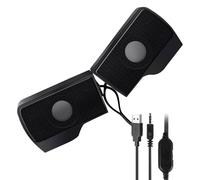 Generico Computer Speakers - USB Powered Wired Multimedia Mini Soundbar | External Clip On Computer Speakers, USB Powered Wired Multimedia Mini Soundbar For PC Computers Laptop Speaker