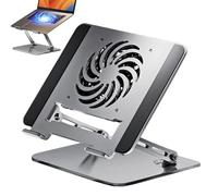 Generico Computer Stand - Adjustable Height Folding Riser, Portable Desktop Laptop And Tablet Holder For Bed, Table, Couch, Shelf, Travel, Office, Home Use | Ergonomic Reading And Typing Accessory